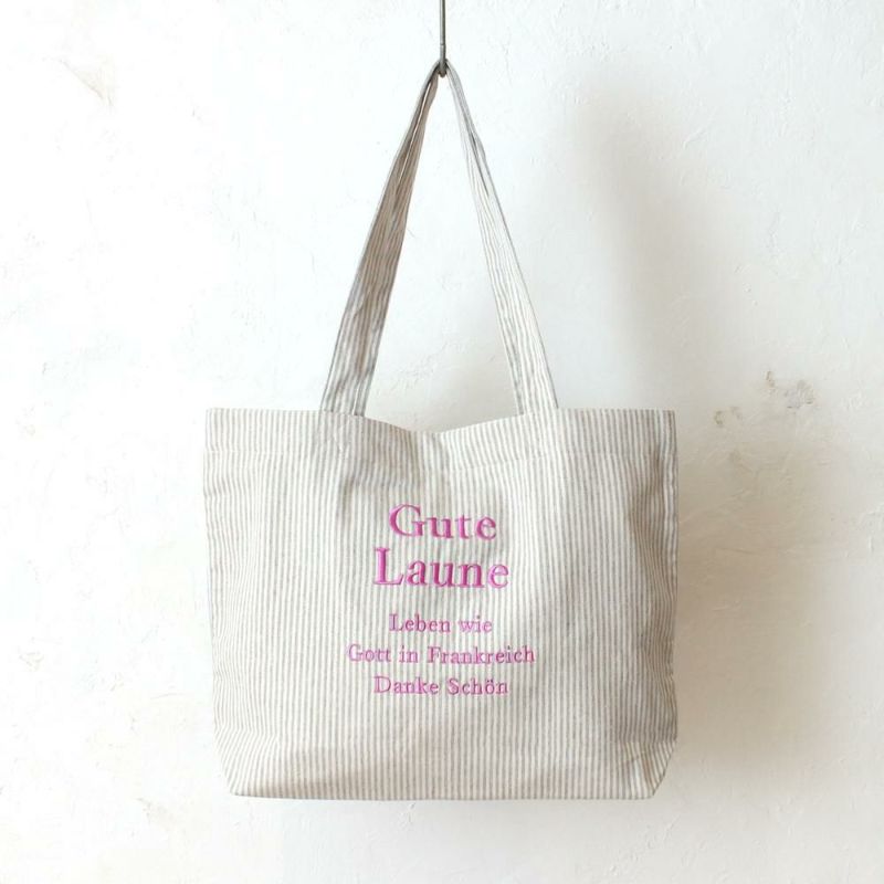【GANNI】リサイクルコットン ロゴ刺繍 ラージ トートバッグ ロゴ刺繍ラージトート COCOALTの商品ページ|ポルカポルカ