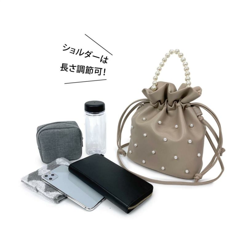 パール様　ショルダーバッグ cepo ショルダーバッグ バッグ 「aristella」「2way」パール