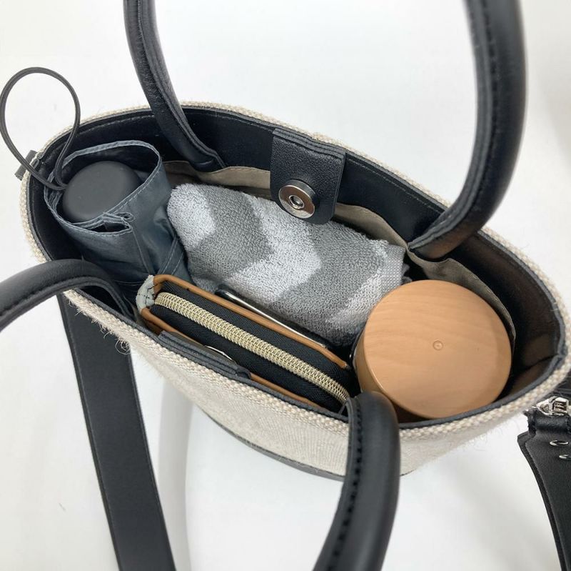 麻コンビ2wayバケツショルダー aristellaの商品ページ|ポルカポルカ