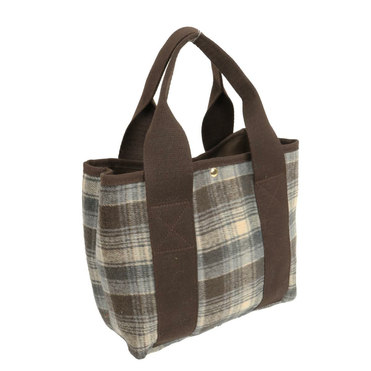 チェック/ブラウン