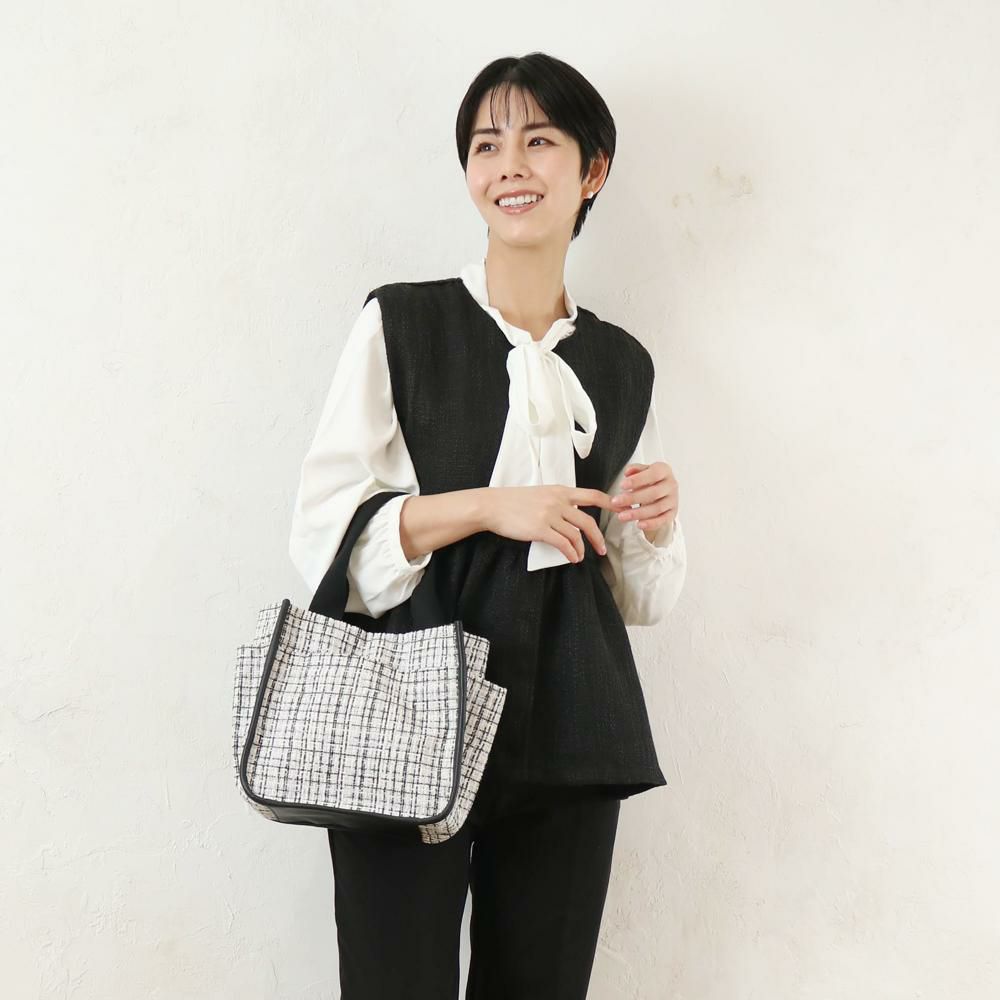 ツイードサイドポケットトート aristellaの商品ページ|ポルカポルカ