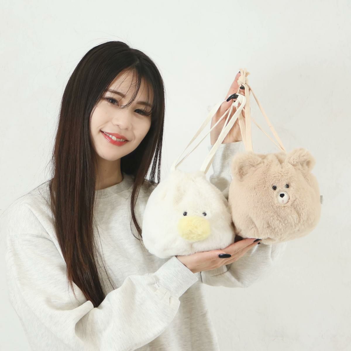 スフレベア巾着ポーチの商品ページ|ポルカポルカ