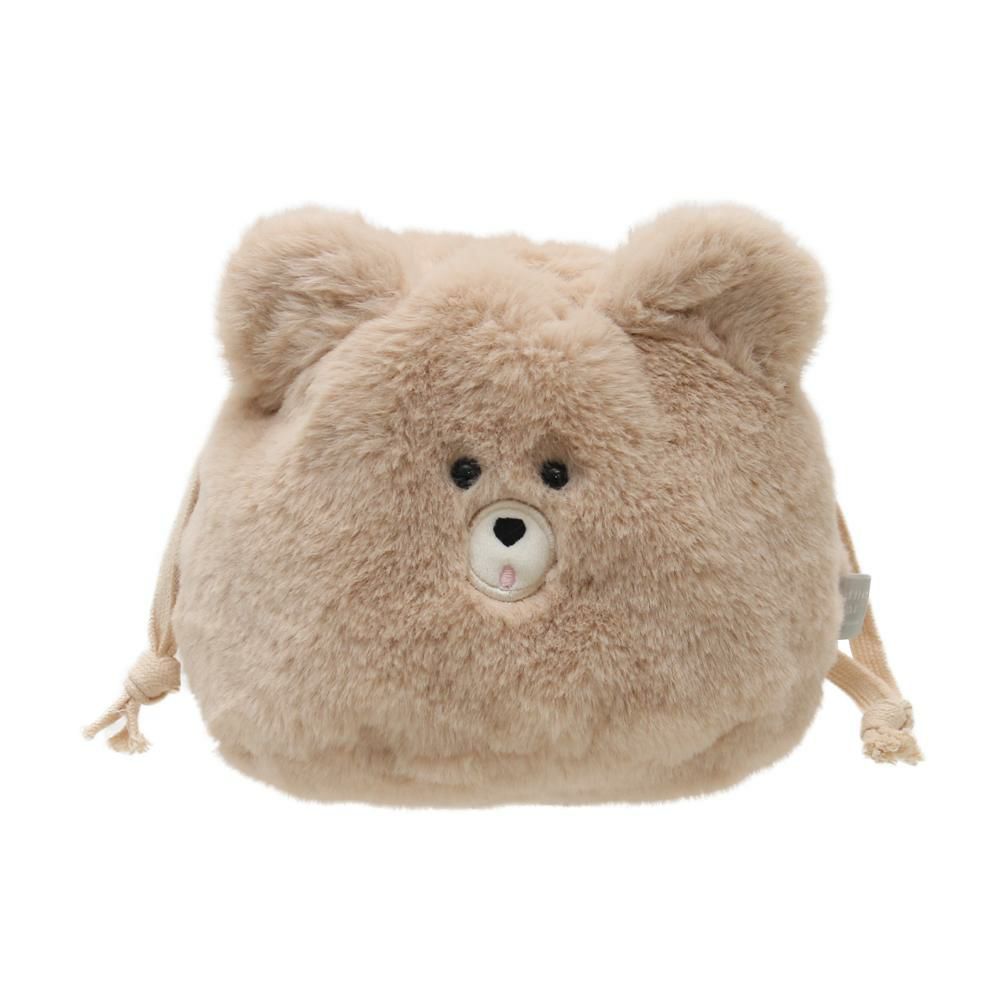 くま　バレエ　ポーチ　バッグ　アップリケ スフレベア巾着ポーチの商品ページ|ポルカポルカ