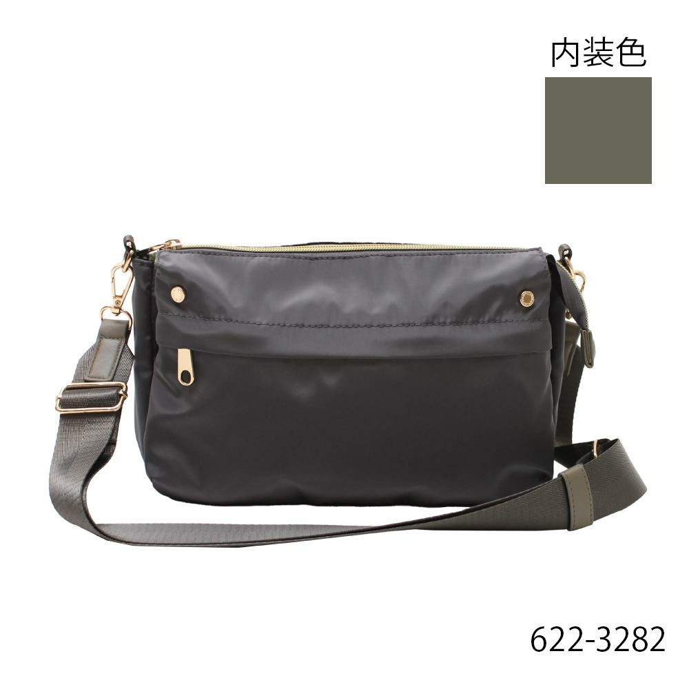 チャコールグレー×オリーブ